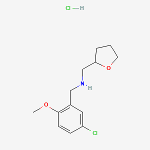 (5-chloro-2-methoxybenzyl)(tetrahydro-2-furanylmethyl)amine hydrochloride