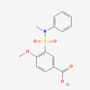 4-methoxy-3-{[methyl(phenyl)amino]sulfonyl}benzoic acid