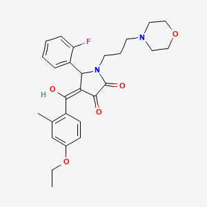 4-(4-ETHOXY-2-METHYLBENZOYL)-5-(2-FLUOROPHENYL)-3-HYDROXY-1-[3-(MORPHOLIN-4-YL)PROPYL]-2,5-DIHYDRO-1H-PYRROL-2-ONE