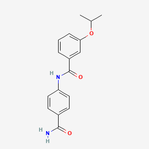 N-[4-(aminocarbonyl)phenyl]-3-isopropoxybenzamide