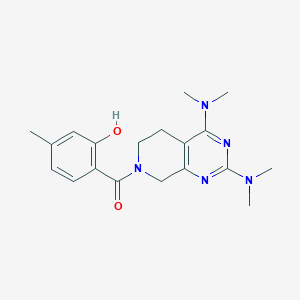 2-{[2,4-bis(dimethylamino)-5,8-dihydropyrido[3,4-d]pyrimidin-7(6H)-yl]carbonyl}-5-methylphenol