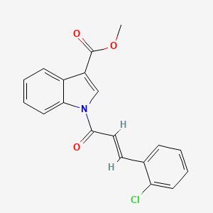 methyl 1-[3-(2-chlorophenyl)acryloyl]-1H-indole-3-carboxylate