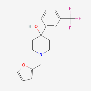 1-(2-furylmethyl)-4-[3-(trifluoromethyl)phenyl]-4-piperidinol