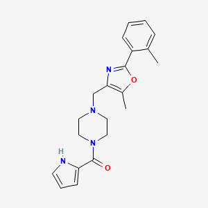 1-{[5-methyl-2-(2-methylphenyl)-1,3-oxazol-4-yl]methyl}-4-(1H-pyrrol-2-ylcarbonyl)piperazine