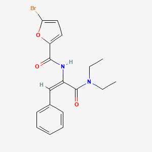 5-bromo-N-[(E)-3-(diethylamino)-3-oxo-1-phenylprop-1-en-2-yl]furan-2-carboxamide