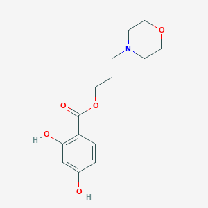 molecular formula C14H19NO5 B5357163 3-Morpholinopropyl 2,4-dihydroxybenzoate 