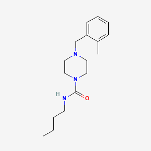 N-butyl-4-[(2-methylphenyl)methyl]piperazine-1-carboxamide