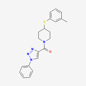 4-[(3-methylphenyl)thio]-1-[(1-phenyl-1H-1,2,3-triazol-4-yl)carbonyl]piperidine