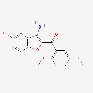 5-BROMO-2-(2,5-DIMETHOXYBENZOYL)-1-BENZOFURAN-3-AMINE