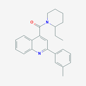 (2-Ethylpiperidin-1-yl)[2-(3-methylphenyl)quinolin-4-yl]methanone