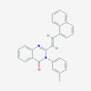 3-(3-methylphenyl)-2-[2-(1-naphthyl)vinyl]-4(3H)-quinazolinone