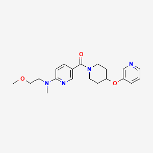 N-(2-methoxyethyl)-N-methyl-5-{[4-(pyridin-3-yloxy)piperidin-1-yl]carbonyl}pyridin-2-amine