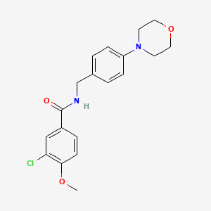 3-chloro-4-methoxy-N-[4-(4-morpholinyl)benzyl]benzamide