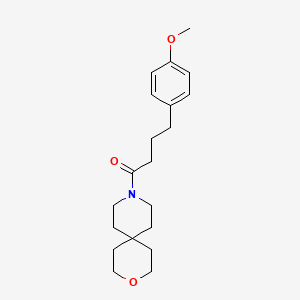 9-[4-(4-methoxyphenyl)butanoyl]-3-oxa-9-azaspiro[5.5]undecane