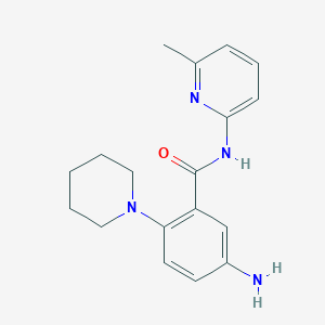 5-amino-N-(6-methylpyridin-2-yl)-2-piperidin-1-ylbenzamide