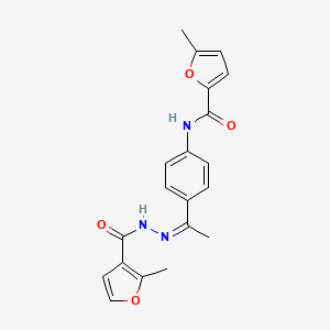 5-methyl-N-{4-[N-(2-methyl-3-furoyl)ethanehydrazonoyl]phenyl}-2-furamide