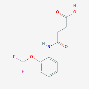 4-[2-(Difluoromethoxy)anilino]-4-oxobutanoic acid