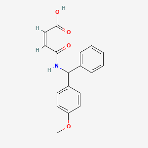 (Z)-4-[[(4-methoxyphenyl)-phenylmethyl]amino]-4-oxobut-2-enoic acid