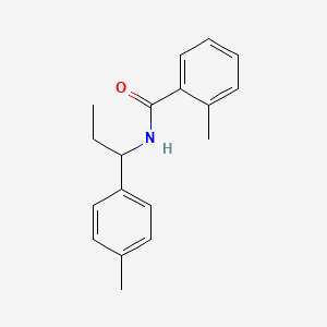 2-methyl-N-[1-(4-methylphenyl)propyl]benzamide