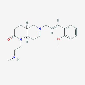 rel-(4aS,8aR)-6-[(2E)-3-(2-methoxyphenyl)-2-propen-1-yl]-1-[2-(methylamino)ethyl]octahydro-1,6-naphthyridin-2(1H)-one dihydrochloride