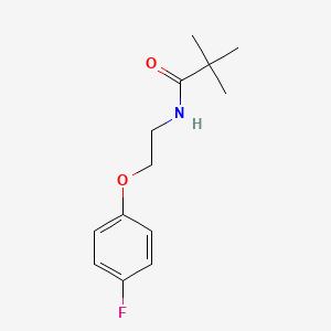 N-[2-(4-fluorophenoxy)ethyl]-2,2-dimethylpropanamide