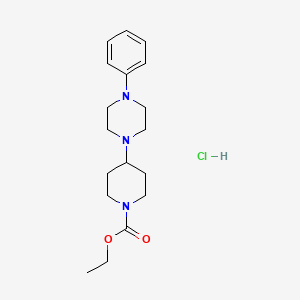 ethyl 4-(4-phenyl-1-piperazinyl)-1-piperidinecarboxylate hydrochloride