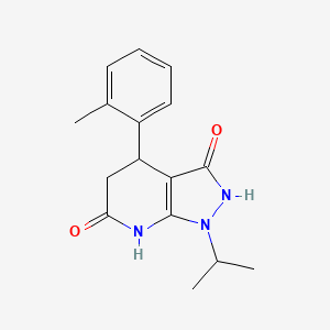 1-isopropyl-4-(2-methylphenyl)-4,7-dihydro-1H-pyrazolo[3,4-b]pyridine-3,6(2H,5H)-dione