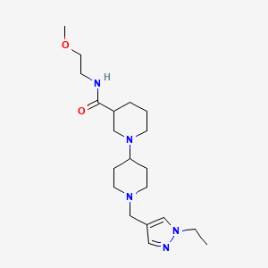 1'-[(1-ethyl-1H-pyrazol-4-yl)methyl]-N-(2-methoxyethyl)-1,4'-bipiperidine-3-carboxamide