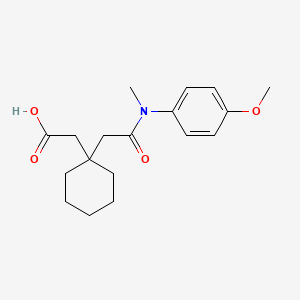 (1-{2-[(4-methoxyphenyl)(methyl)amino]-2-oxoethyl}cyclohexyl)acetic acid