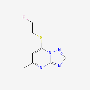 7-[(2-fluoroethyl)thio]-5-methyl[1,2,4]triazolo[1,5-a]pyrimidine