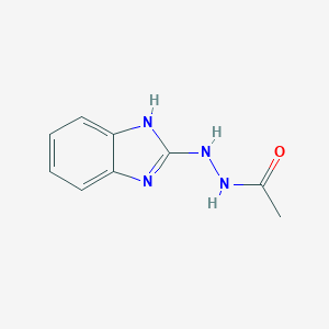 molecular formula C9H10N4O B053576 2-(1H-Benzimidazol-2-yl)-1-acetylhydrazine CAS No. 116577-83-4
