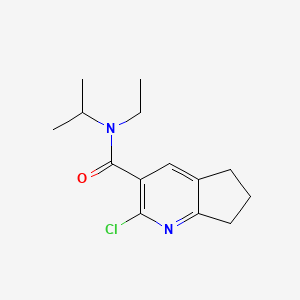 2-chloro-N-ethyl-N-isopropyl-6,7-dihydro-5H-cyclopenta[b]pyridine-3-carboxamide