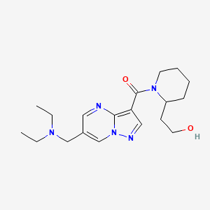 2-[1-({6-[(diethylamino)methyl]pyrazolo[1,5-a]pyrimidin-3-yl}carbonyl)piperidin-2-yl]ethanol