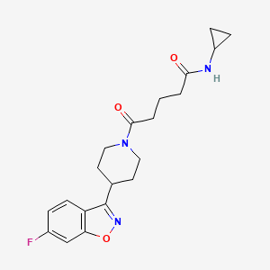 N-cyclopropyl-5-[4-(6-fluoro-1,2-benzisoxazol-3-yl)-1-piperidinyl]-5-oxopentanamide