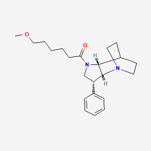 (3R*,3aR*,7aR*)-1-(6-methoxyhexanoyl)-3-phenyloctahydro-4,7-ethanopyrrolo[3,2-b]pyridine