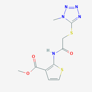 methyl 2-({[(1-methyl-1H-tetrazol-5-yl)thio]acetyl}amino)-3-thiophenecarboxylate