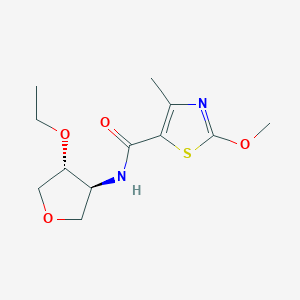 N-[(3S*,4R*)-4-ethoxytetrahydrofuran-3-yl]-2-methoxy-4-methyl-1,3-thiazole-5-carboxamide