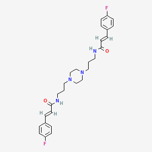 N,N'-(1,4-piperazinediyldi-3,1-propanediyl)bis[3-(4-fluorophenyl)acrylamide]