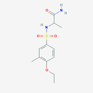 2-(4-ETHOXY-3-METHYLBENZENESULFONAMIDO)PROPANAMIDE