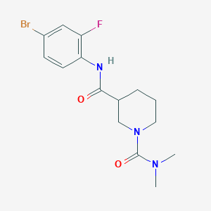 N~3~-(4-bromo-2-fluorophenyl)-N~1~,N~1~-dimethylpiperidine-1,3-dicarboxamide