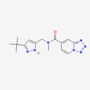 N-[(3-tert-butyl-1H-pyrazol-5-yl)methyl]-N-methyltetrazolo[1,5-a]pyridine-7-carboxamide