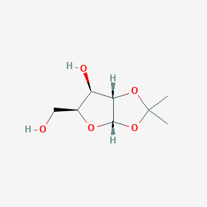 molecular formula C8H14O5 B053580 (3aS,5S,6R,6aS)-5-(Hydroxymethyl)-2,2-dimethyltetrahydrofuro[2,3-d][1,3]dioxol-6-ol CAS No. 114861-22-2