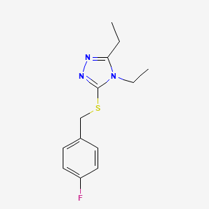 3,4-diethyl-5-[(4-fluorobenzyl)sulfanyl]-4H-1,2,4-triazole