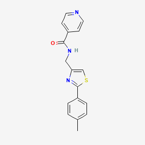 N-{[2-(4-methylphenyl)-1,3-thiazol-4-yl]methyl}isonicotinamide