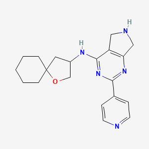 N-1-oxaspiro[4.5]dec-3-yl-2-(4-pyridinyl)-6,7-dihydro-5H-pyrrolo[3,4-d]pyrimidin-4-amine