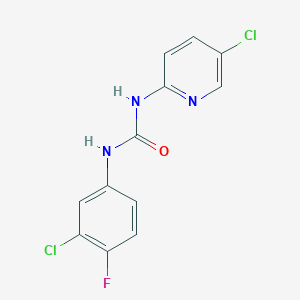 N-(3-chloro-4-fluorophenyl)-N'-(5-chloro-2-pyridinyl)urea