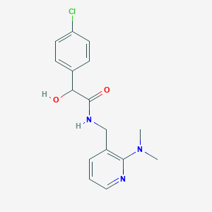 2-(4-chlorophenyl)-N-{[2-(dimethylamino)pyridin-3-yl]methyl}-2-hydroxyacetamide