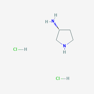 molecular formula C4H12Cl2N2 B053581 (3R)-(-)-3-Aminopyrrolidine Dihydrochloride CAS No. 116183-81-4