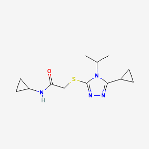 N-cyclopropyl-2-[(5-cyclopropyl-4-isopropyl-4H-1,2,4-triazol-3-yl)thio]acetamide