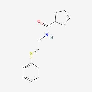 N-[2-(phenylthio)ethyl]cyclopentanecarboxamide